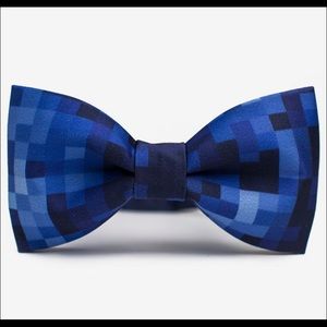 Kids Bow tie New Navy Pixel